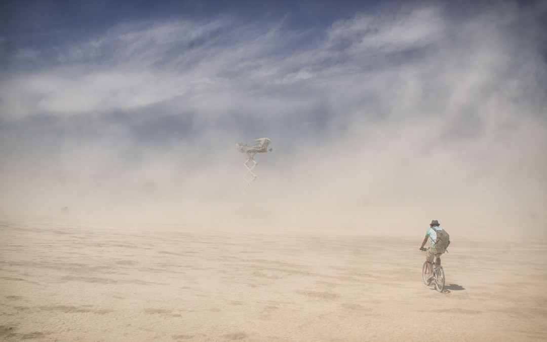 Cycling to the flying boat